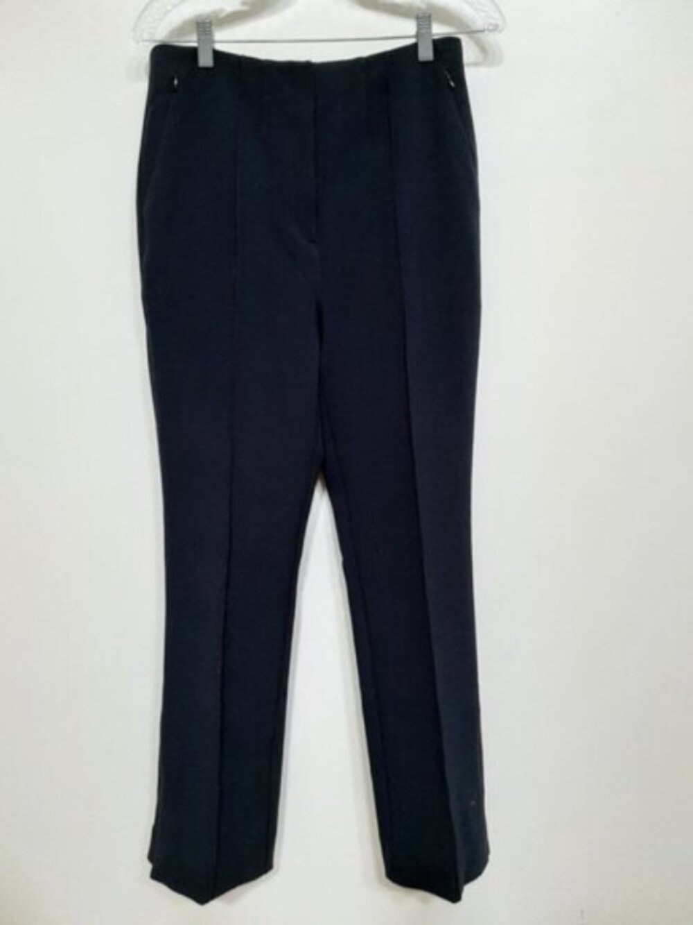 ANTHROPOLOGIE Black Straight Leg Trouser Pants Sz 8